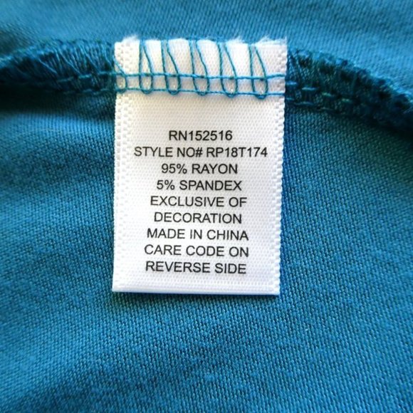 NWT Meri Skye Teal Tank Lace Bottom Size 2X - Picture 9 of 11